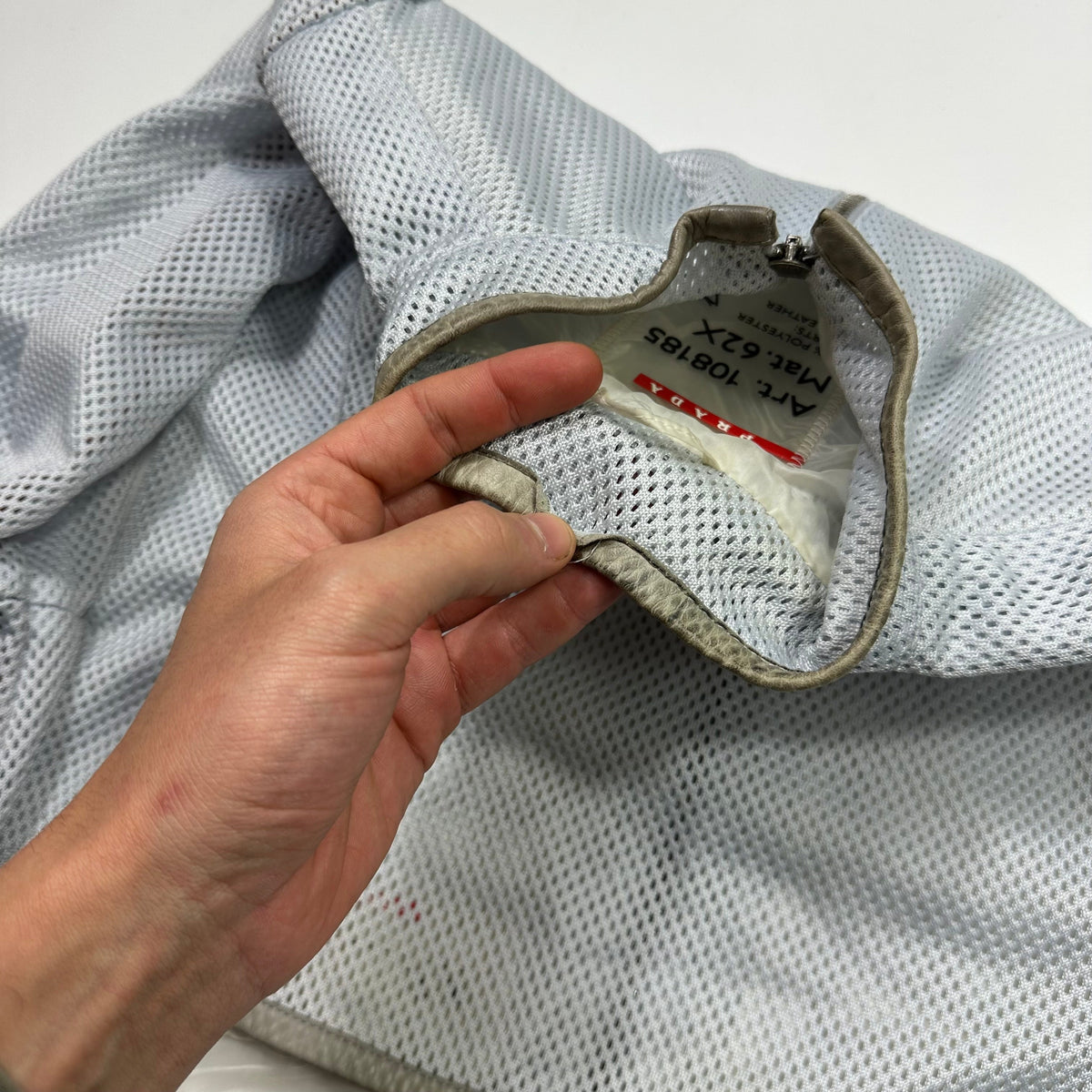 Prada Sport SS00 Technical Mesh Moto Jacket - IT46 | Small, Blue