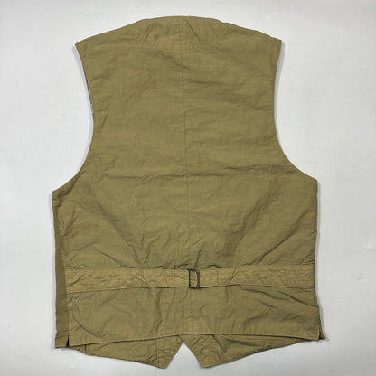 Comme Des Garçons Homme 2016 Nylon Lined Multipocket Vest - XS/S | XS, Tan