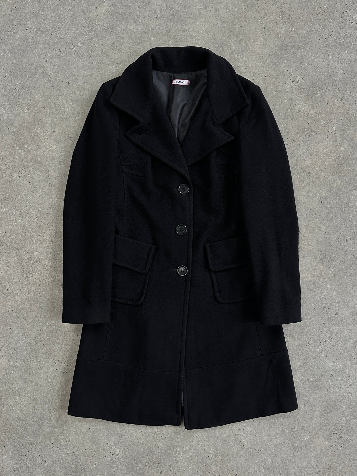 Max & Co Virgin Wool Single Breasted Coat - S