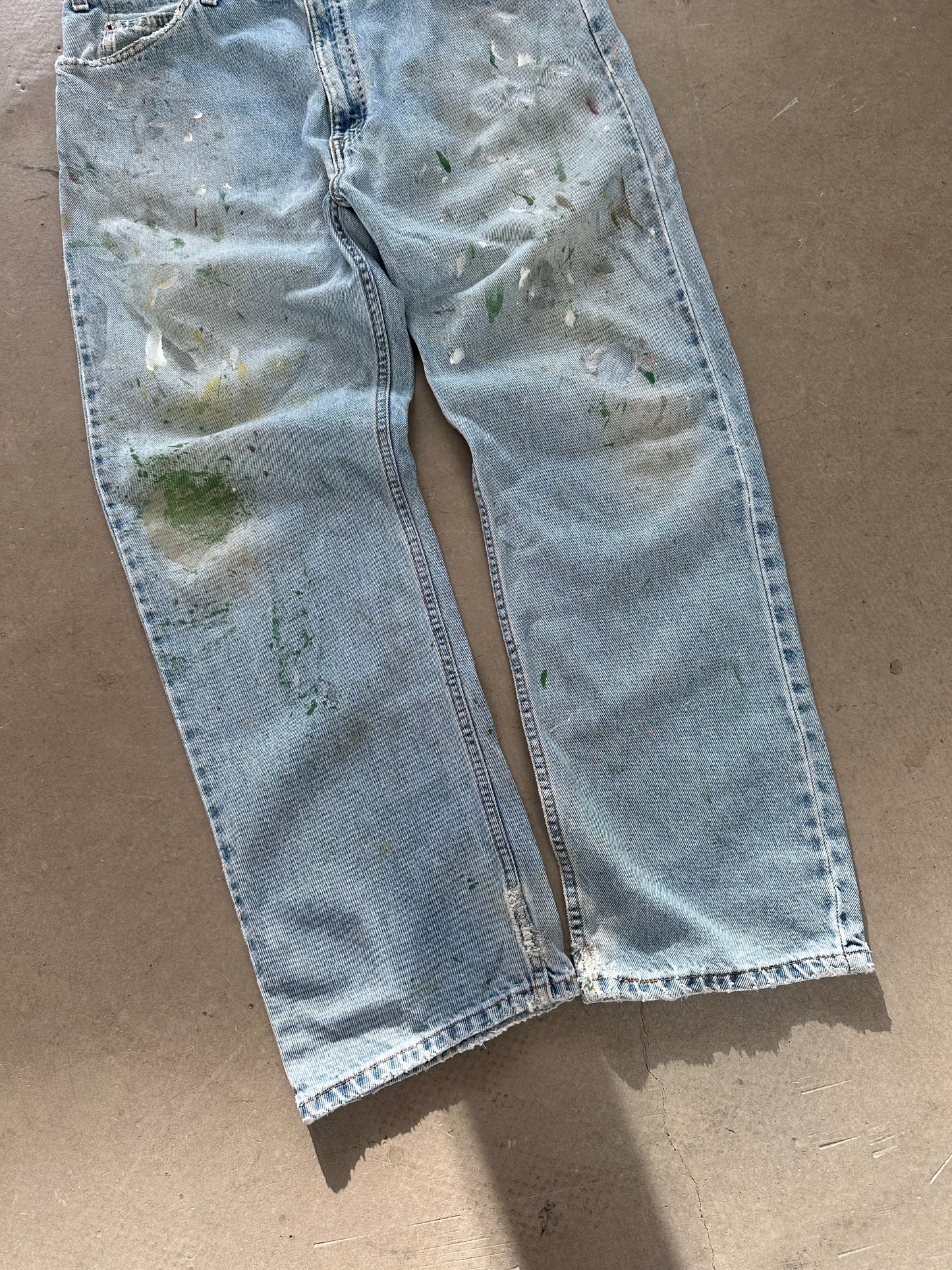 1997 Levi's 505 Painted Jeans - 38 x 29 | Default Title, Red