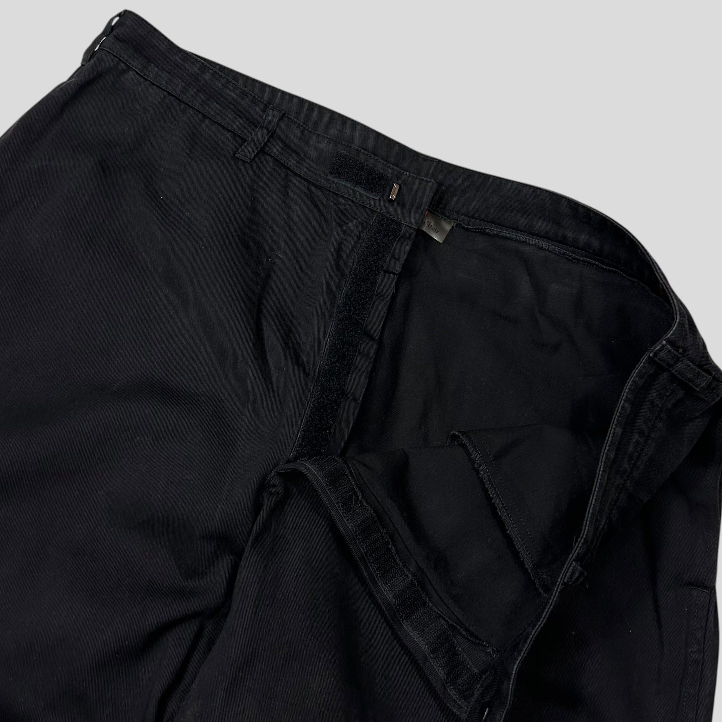 Prada Sport 1999 Baggy Carpenter Velcro Fly Trousers - IT52 | Default Title, Black