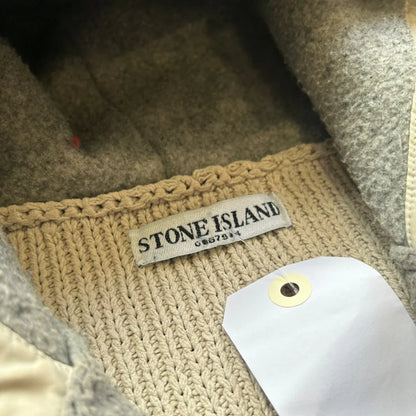 Stone Island AW/08 Poly Felt Zip Up Hoodie S