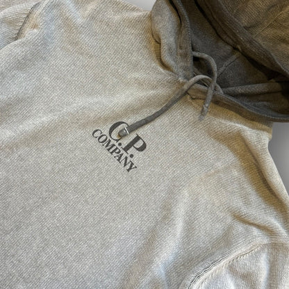 C.P. Company Chenille Two Tone Knit Hooded Sweatshirt XL | O/S, Grey