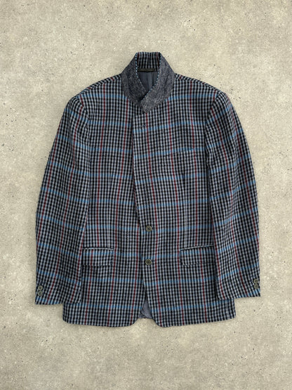 Christian Dior Monsieur 1990s Brushed Wool Houndstooth Blazer - 42R/XL