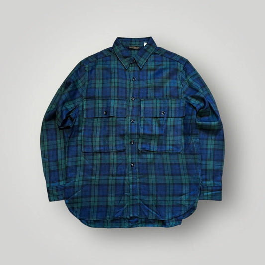 Uniform Bridge Check Cotton Overshirt M