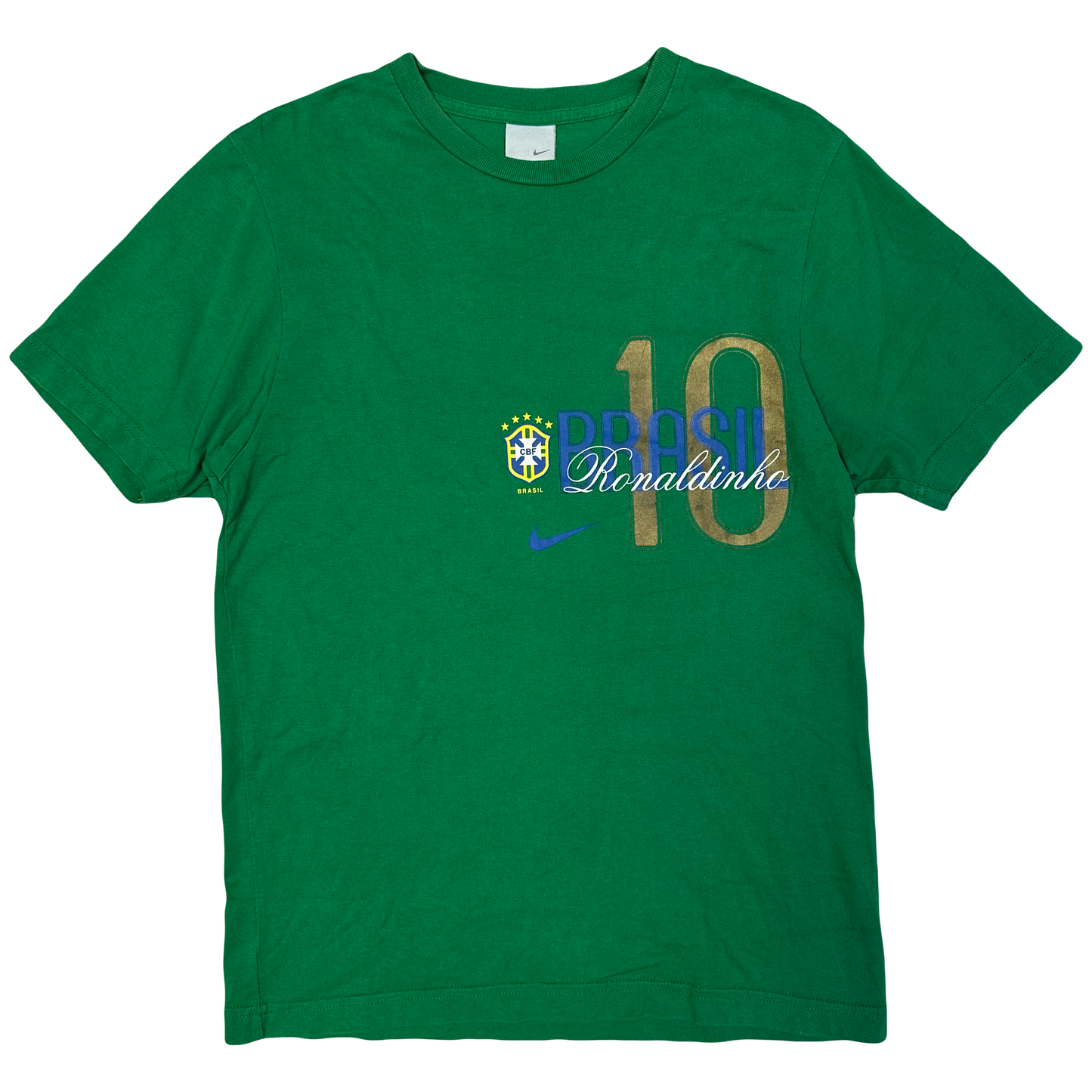 Nike Ronaldinho Brazil Shirt In Green ( S )