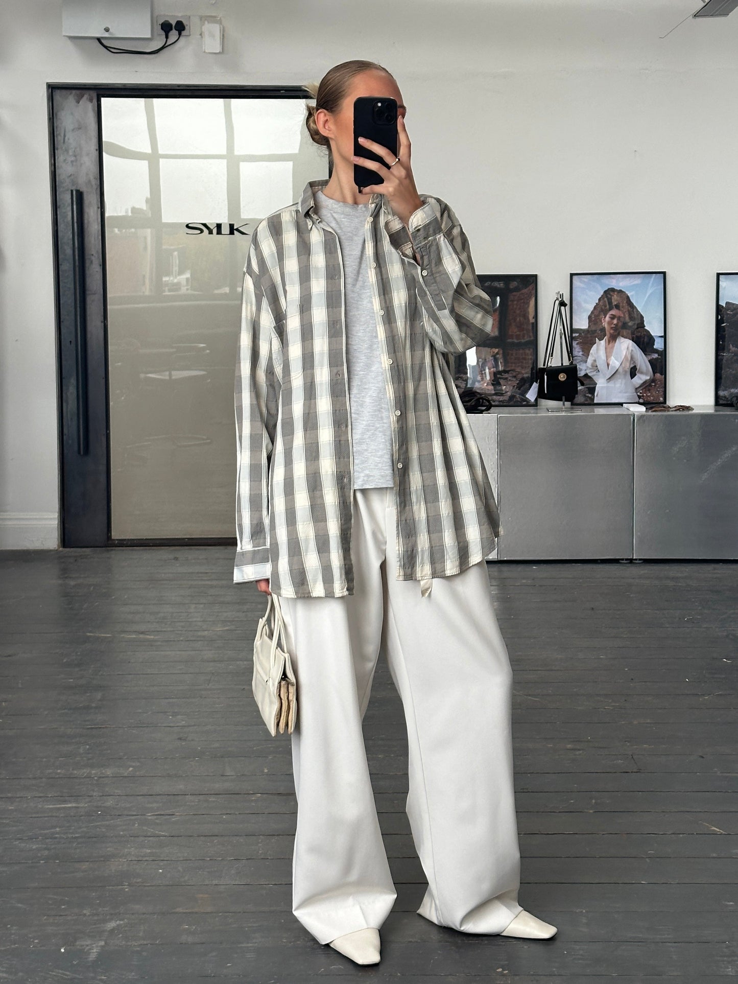 Armani Jeans 1990s Check Flannel Logo Shirt - XXL