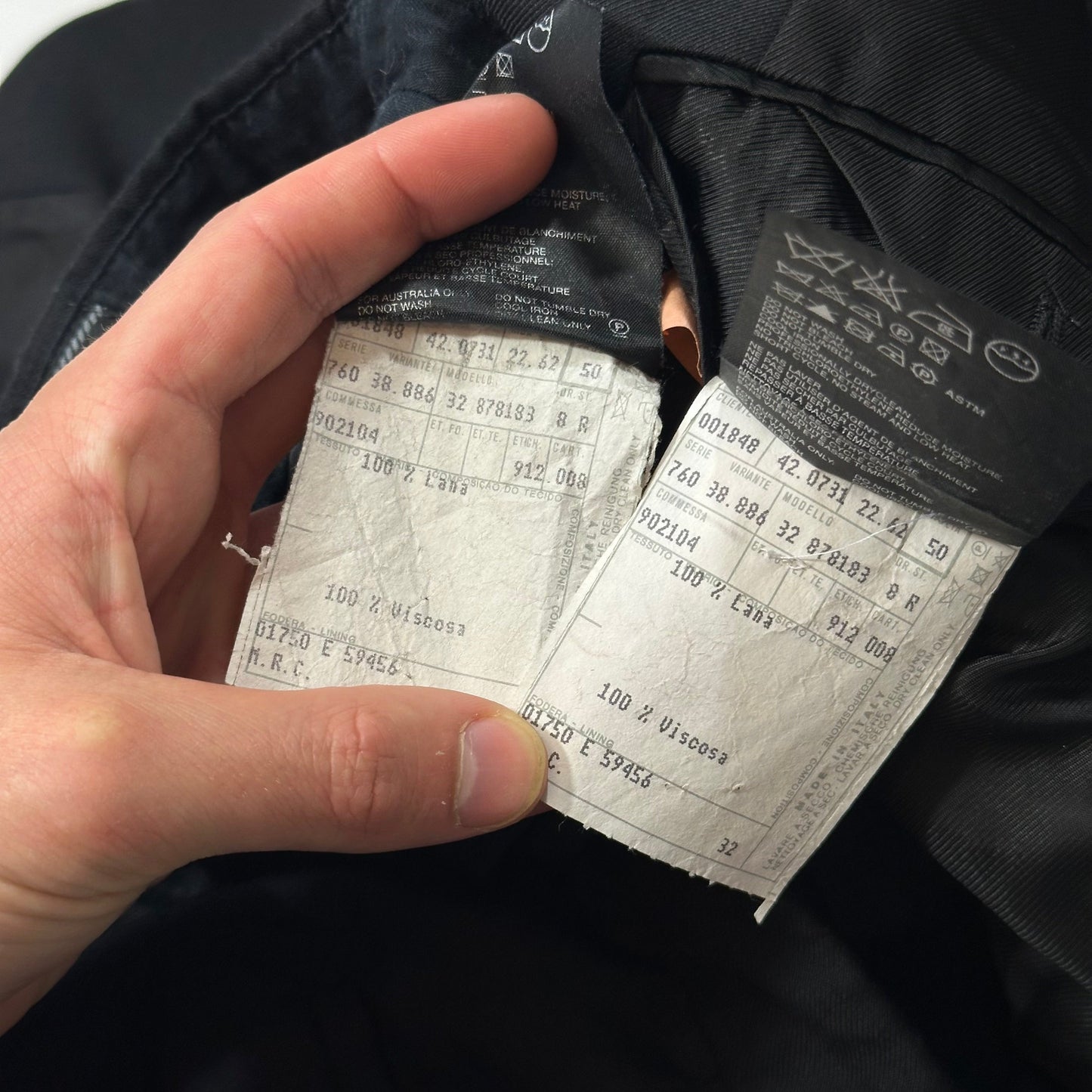 Prada 00’s Virgin Wool Black Suit Blazer + Trousers - IT50 (M/L)