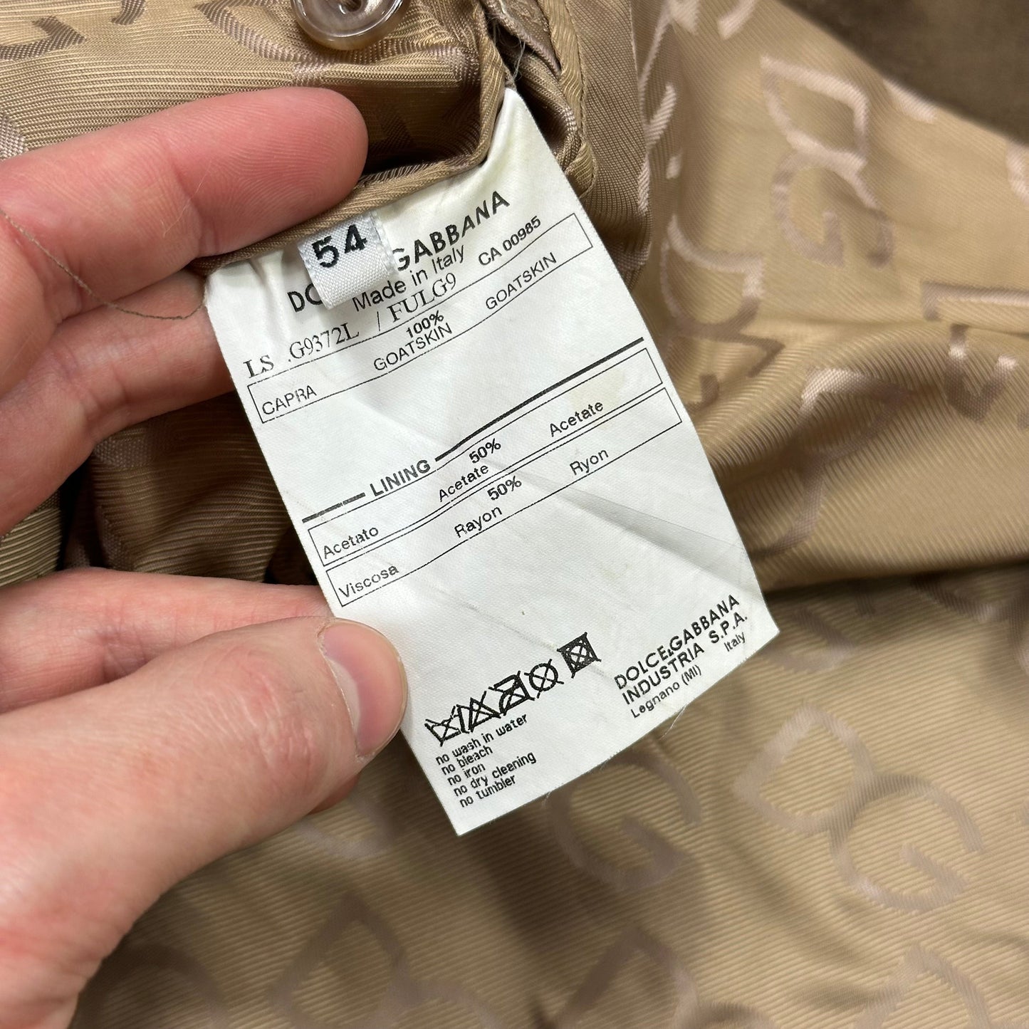 Dolce & Gabanna 00’s Goatskin Suede Leather Western Jacket - IT54 | Default Title, Multicoloured