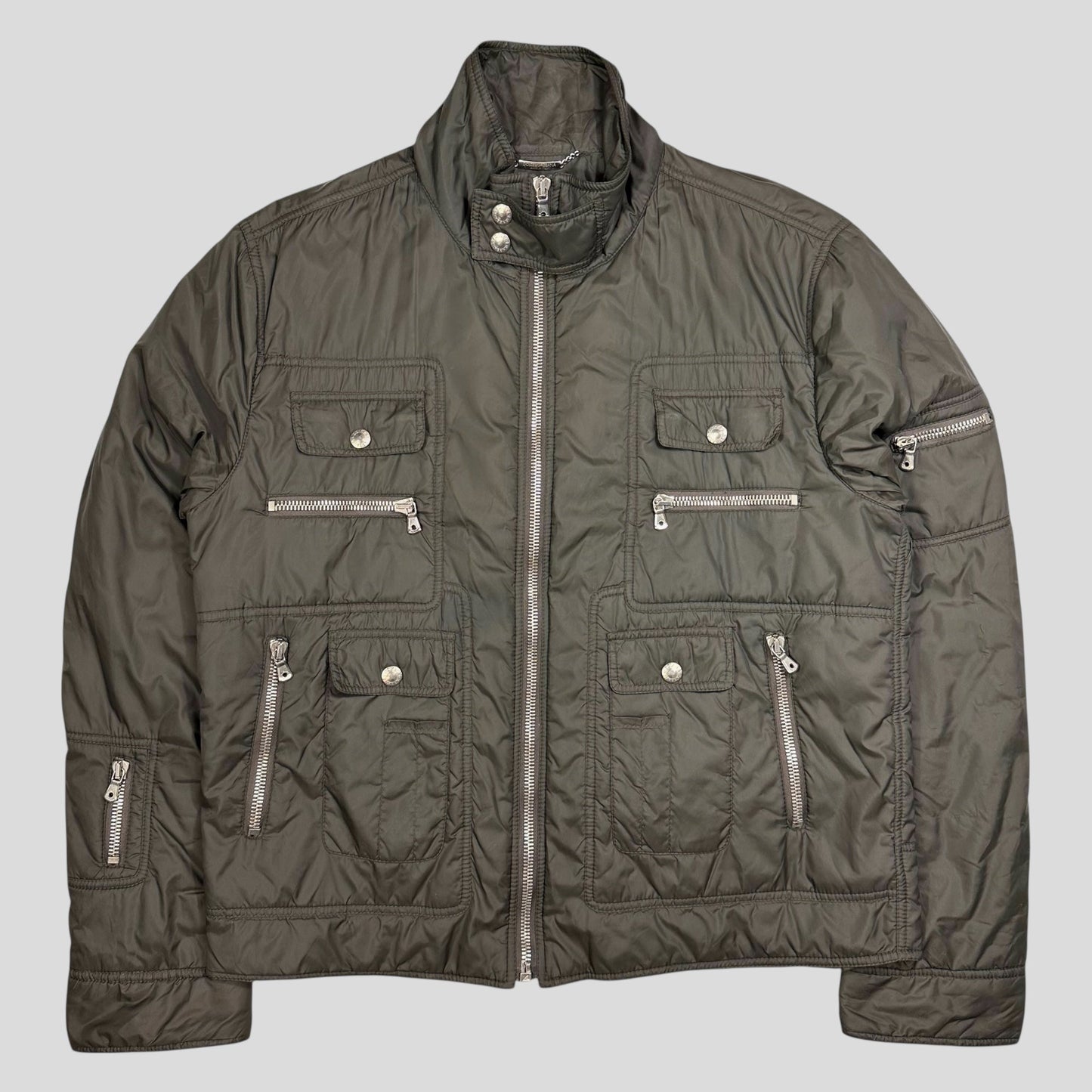 Dolce & Gabbana AW 2003 Multipocket Flight Jacket - L | Default Title, Grey