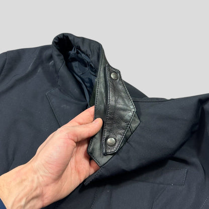 Prada Sport 2007 Wool + Leather Modular Padded Blazer Jacket - IT54 (L) | Default Title, Navy