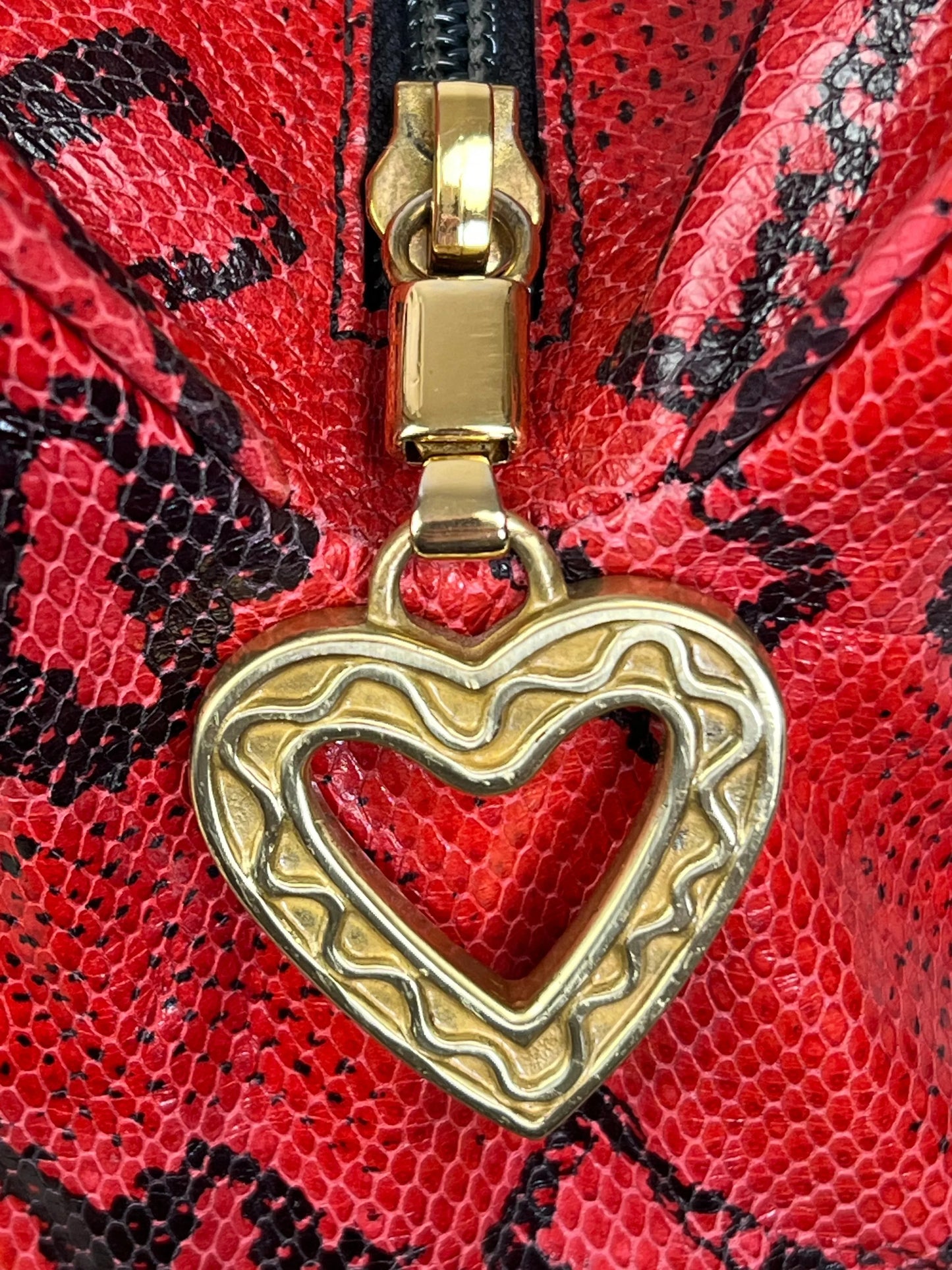 Moschino mid 1990s Python bag