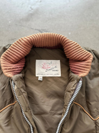 1970’s Double K Down Bomber - S | Small, Red
