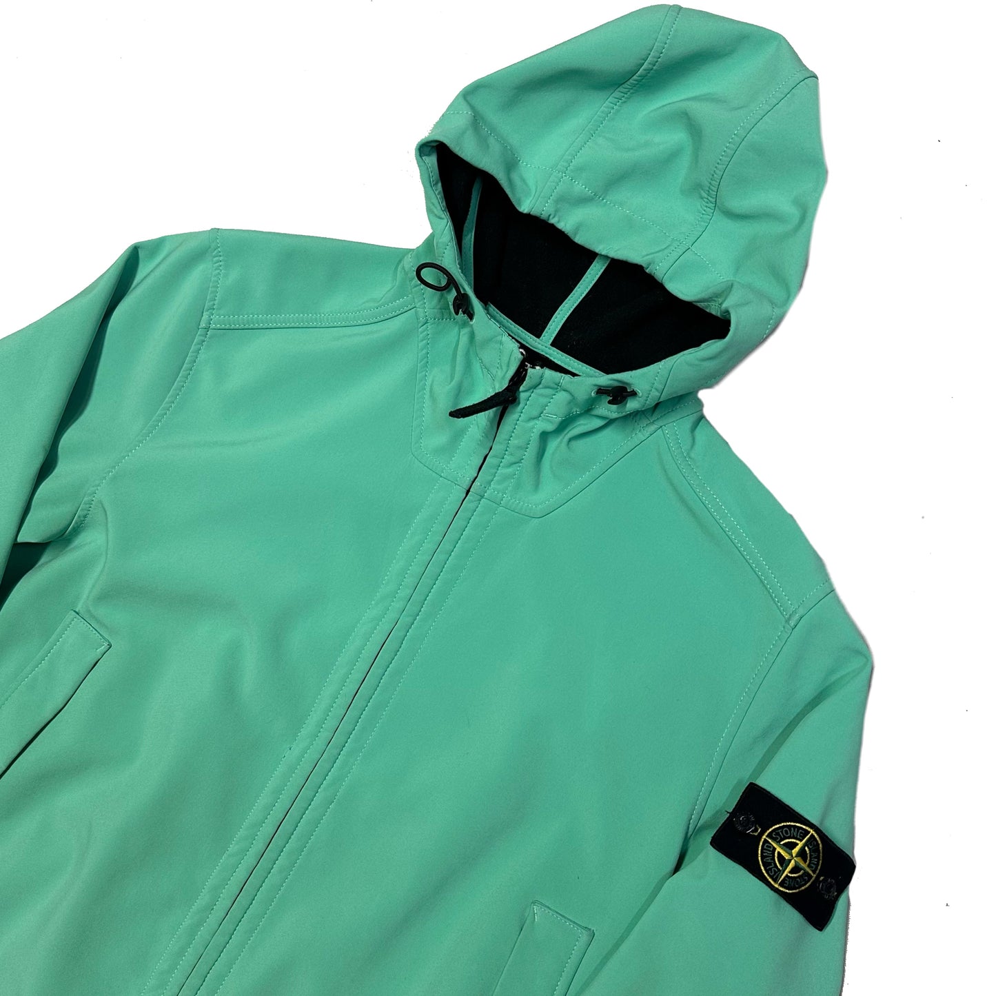 Stone Island Soft Shell Jacket In Green ( 3XL )