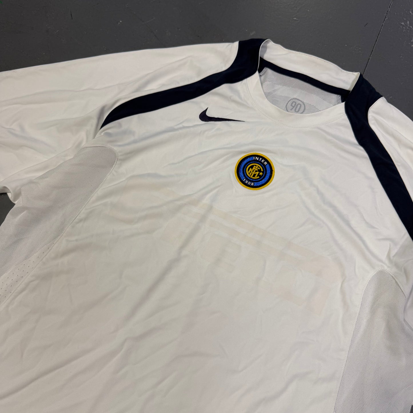 Nike Inter Milan 2005/06 Total 90 Training Shirt In White (L) | Large, White