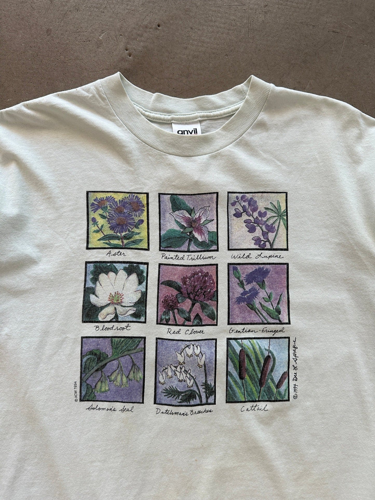 1994 Flower T-Shirt - L | Large, Red