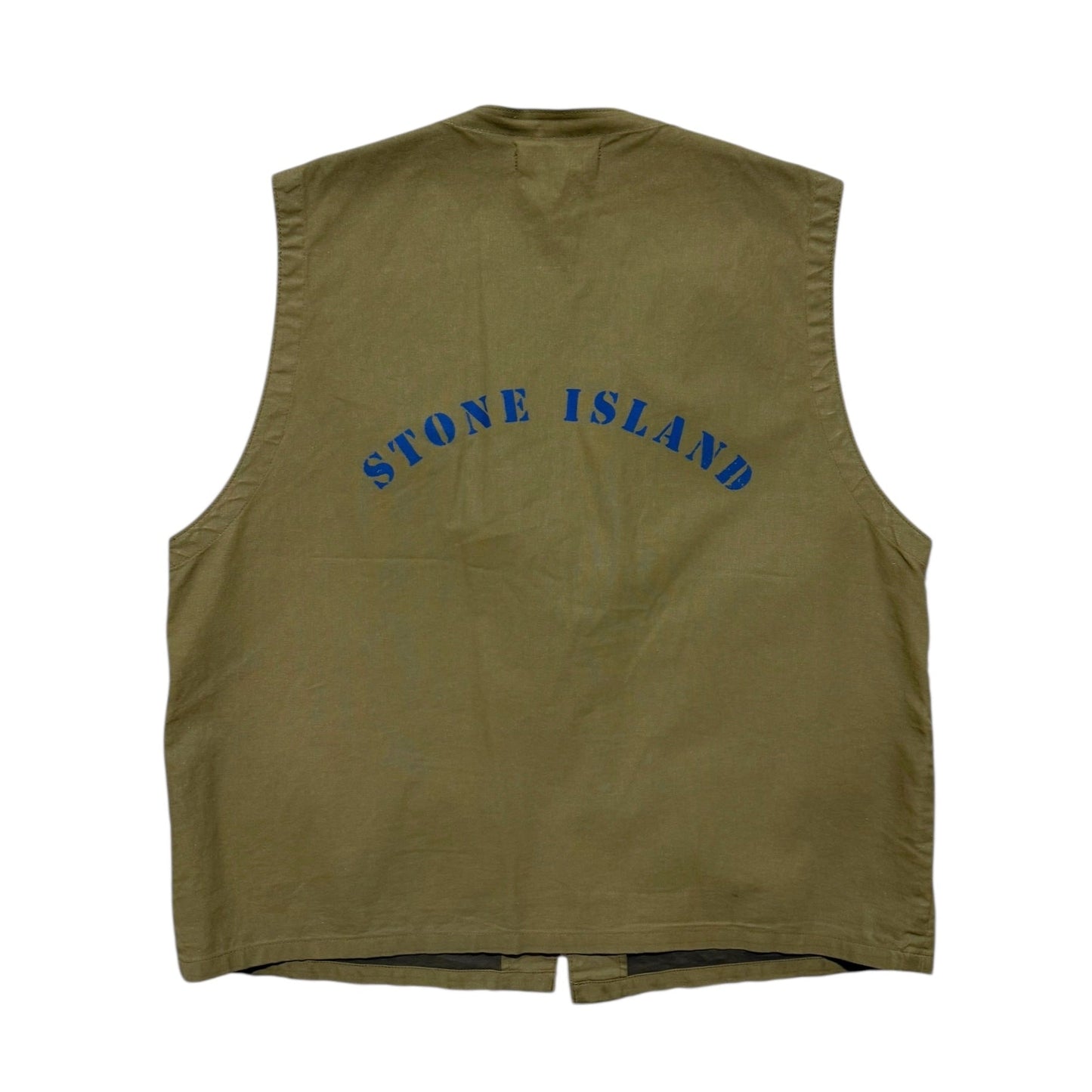 Stone Island Tela Stella Reflective Vest | Medium, Olive