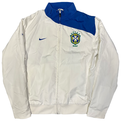 Nike Brazil 2008/10 Tracksuit In White & Blue ( M )