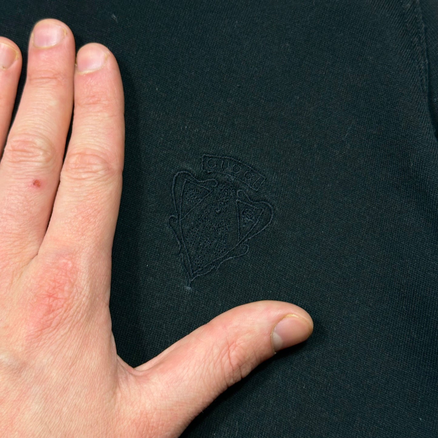 Gucci 2007 Crest Logo Web Stripe Teddy Cotton Hoodie - M