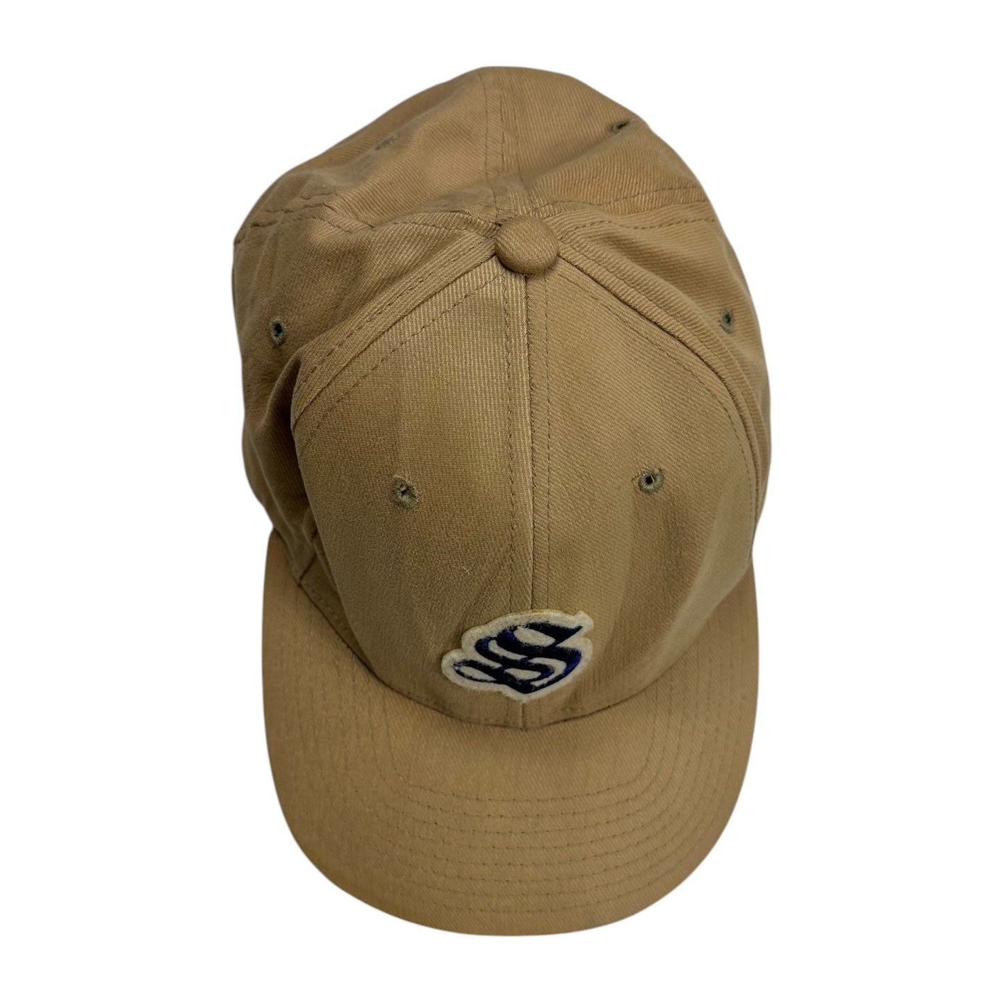 Stüssy Beige Script Logo Baseball Cap