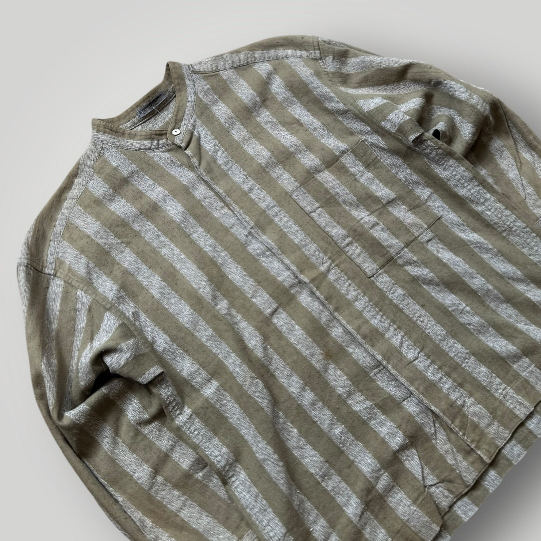 Late 80's Issey Miyake Men Linen Mix Shirt S/M
