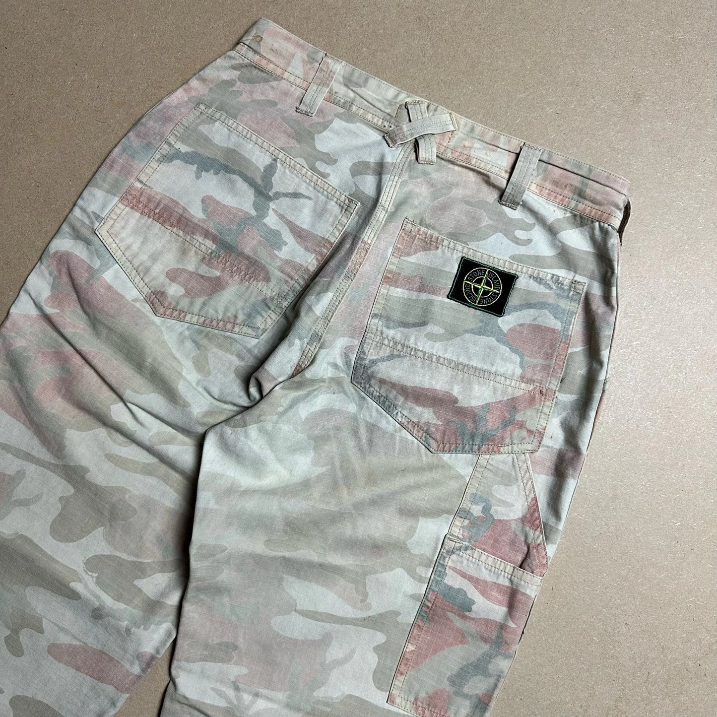 S/S1990 Ripstop Cotton Ice Camo Work Pants