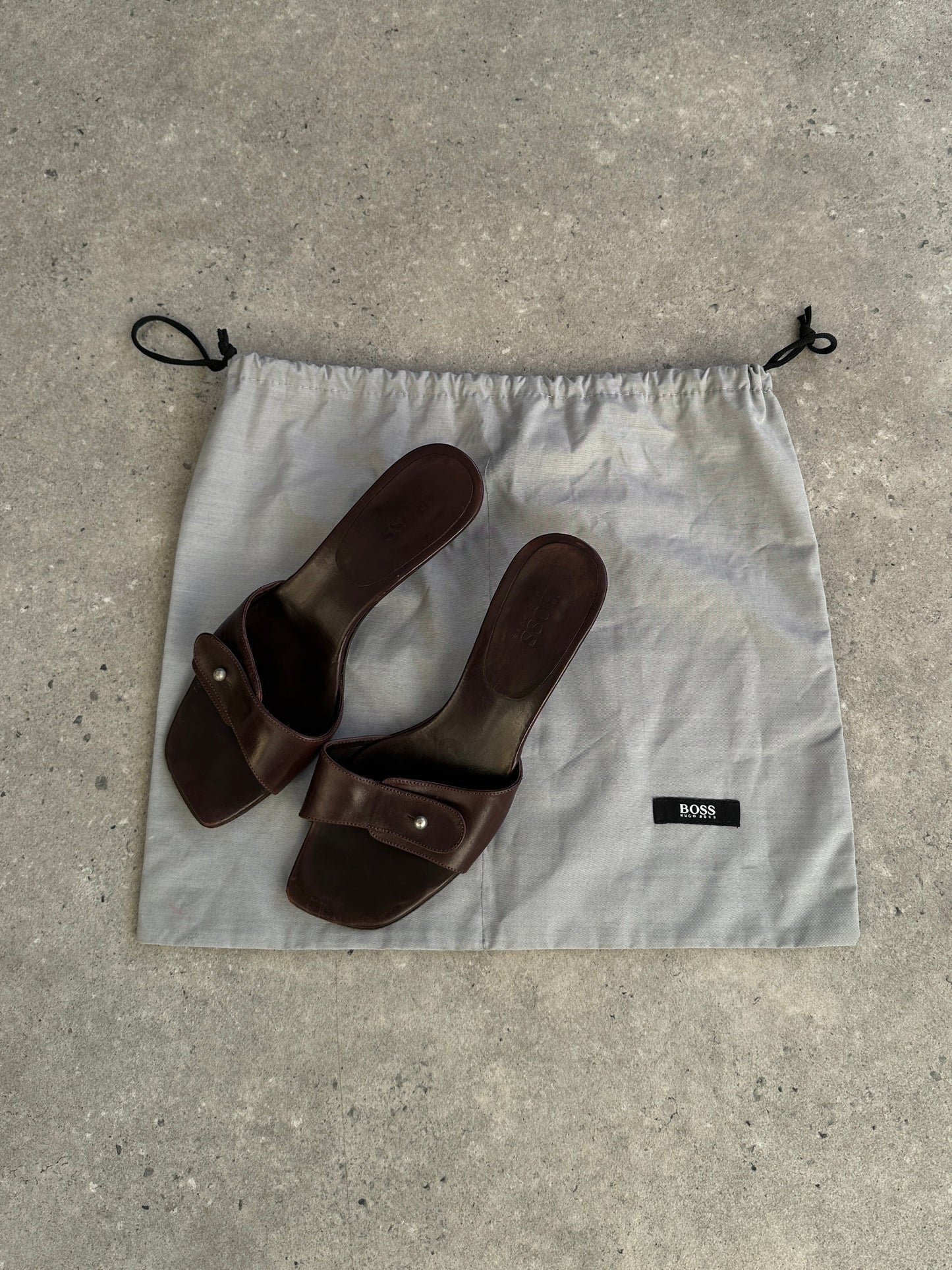 Hugo Boss Leather Mules - UK 5 / EUR 38