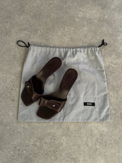 Hugo Boss Leather Mules - UK 5 / EUR 38
