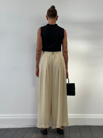 Marella Wide Leg High Waisted Palazzo Trousers - W26