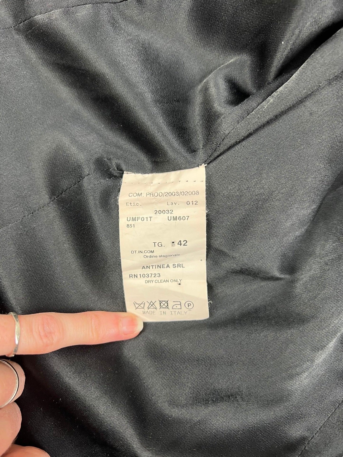 Armani Collezioni 2003 boucle cherry red jacket