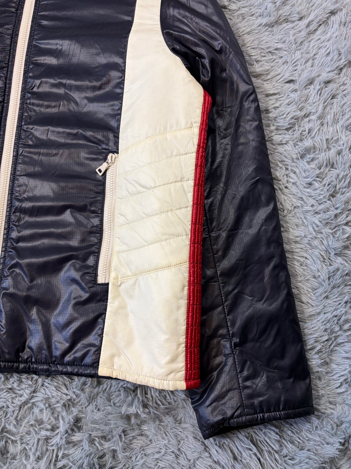 Prada Sport 2008 Astro Panelled Nylon Padded Biker Jacket - L | O/S, Multicoloured