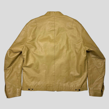 Neil Barrett AW00 Caramel Leather Moto Slingbag Jacket - L