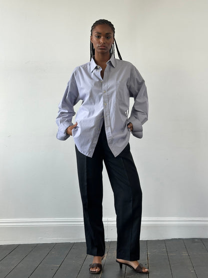 Gianni Versace 1980s Linen High Waisted Trousers - W24