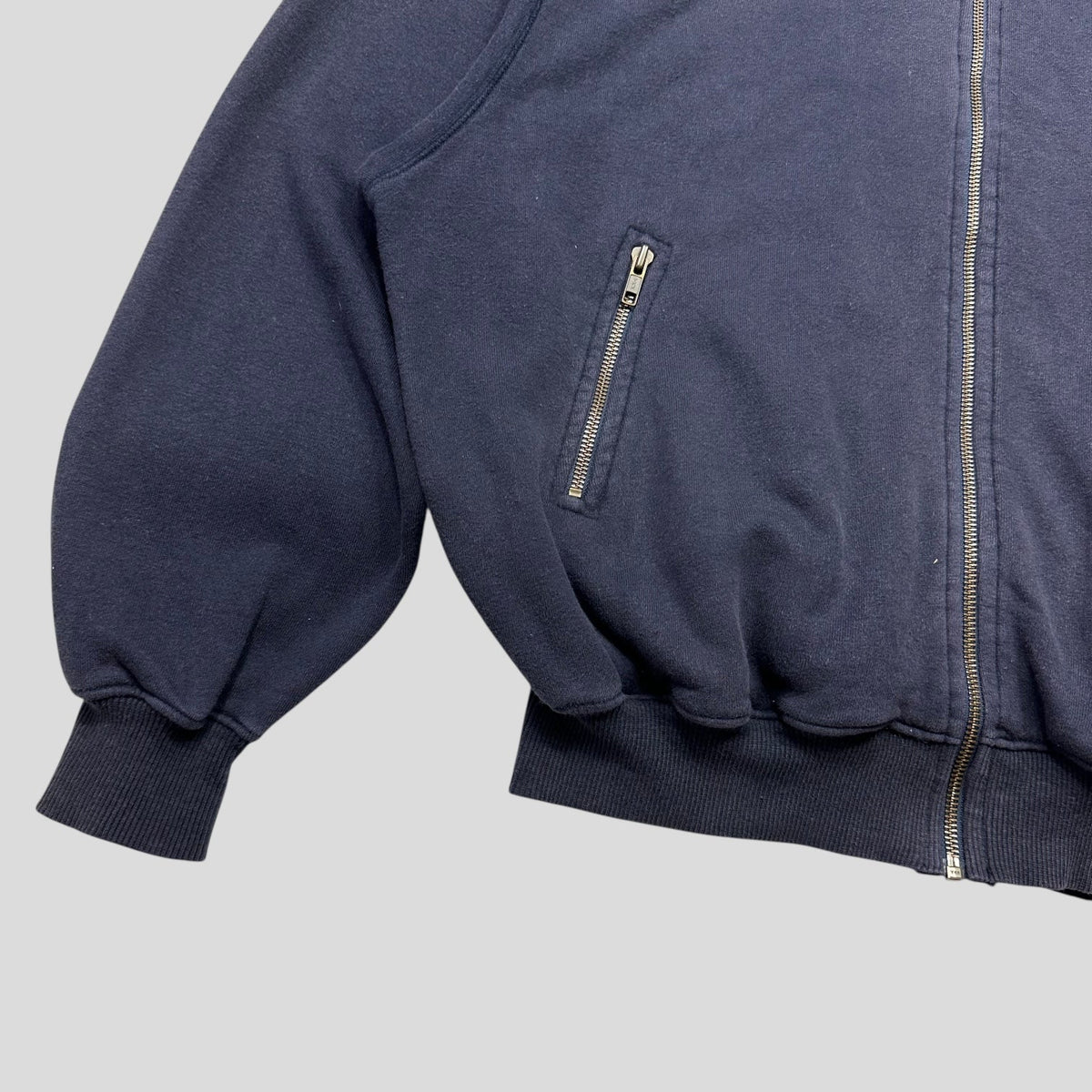 Hai Sporting Gear by Issey Miyake 80’s Ice Hockey Graphic Boxy Hoodie - M/L | Large, Navy