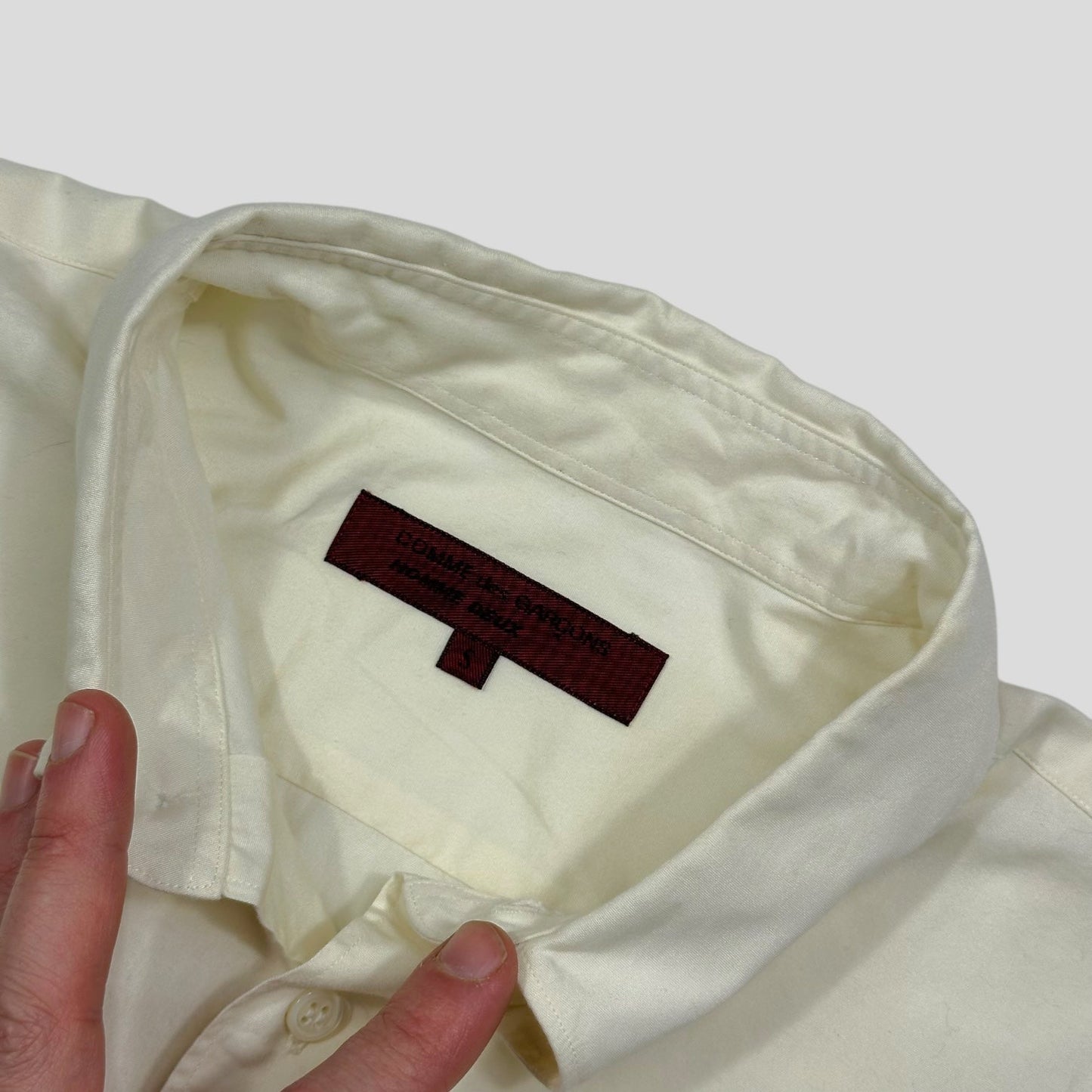 Comme Des Garçons 1992 Homme Deux Relaxed Cotton Shirt - S/M | Default Title, Cream