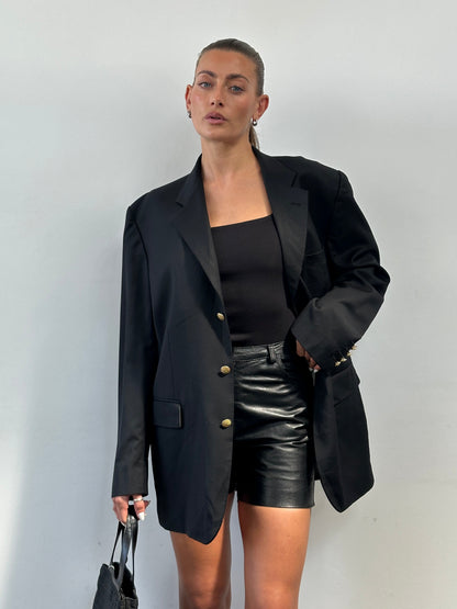 Yves Saint Laurent Pour Homme 1990s Pure Wool Bespoke Button Blazer - 42R/XL