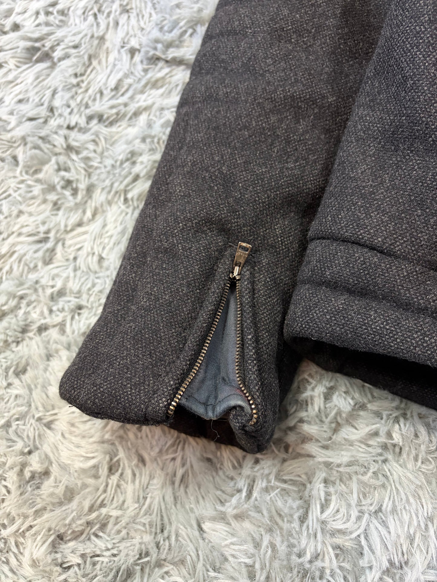 Gucci by Tom Ford AW00 Wool 3D Ribbed Runway Biker Jacket - IT50 | O/S, Multicoloured