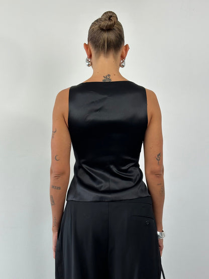 Armani Collezioni 2002 Pure Silk Double Breasted Waistcoat - XS/S