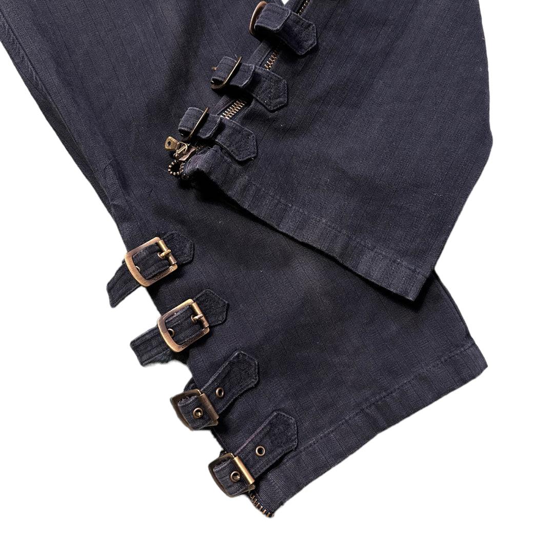 2000s Dolce Gabbana Bondage Strap Jeans Trousers - Known Source