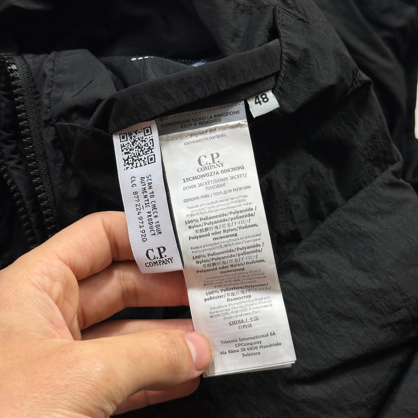 CP Company AW23 ECO-Chrome R Goose Down Goggle Jacket - IT48 (M/L)