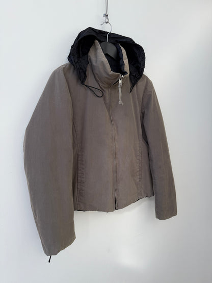 C.P. Company Donna AW04 Reversible Goose Down Puffer Jacket | Small, Black, Taupe