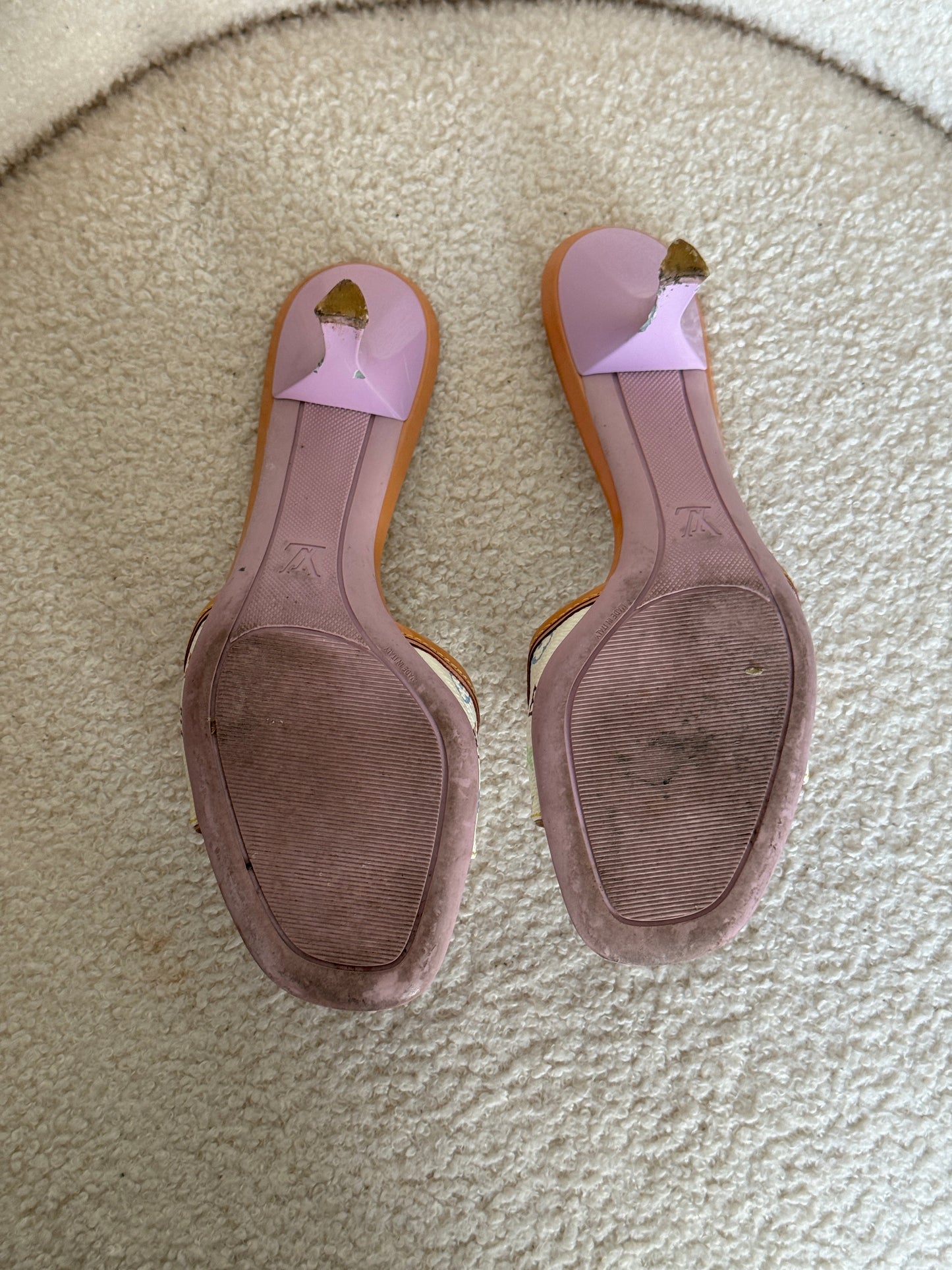 Vintage 2000s Louis Vuitton Takashi Murakami Heels / EU35.5 | DEFAULT TITLE, Multicoloured