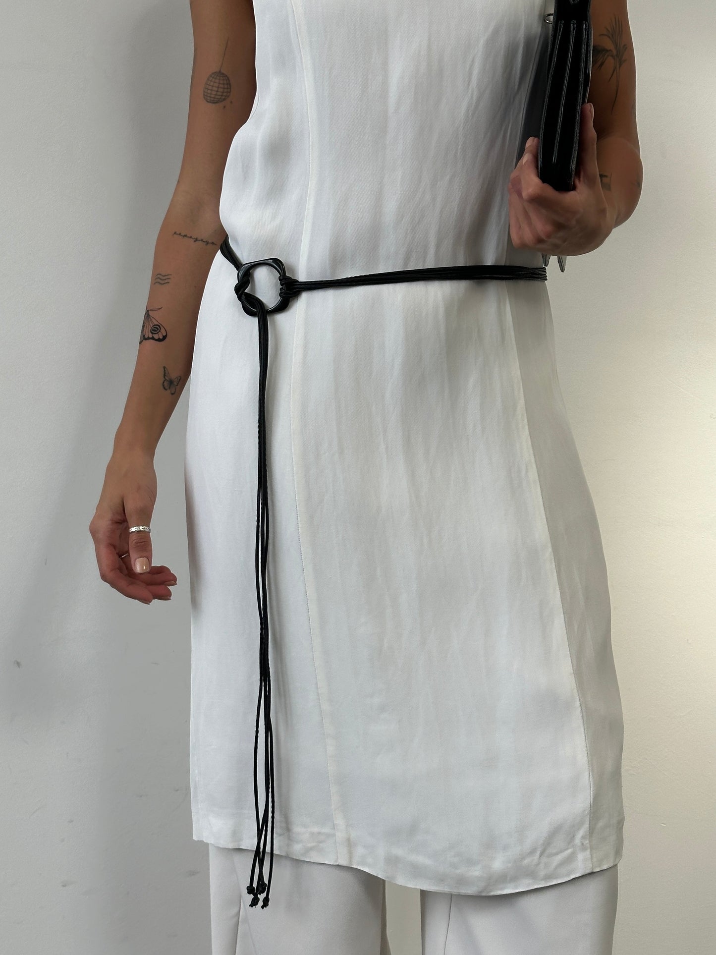 Vintage Faux Leather Rope Belt - One Size