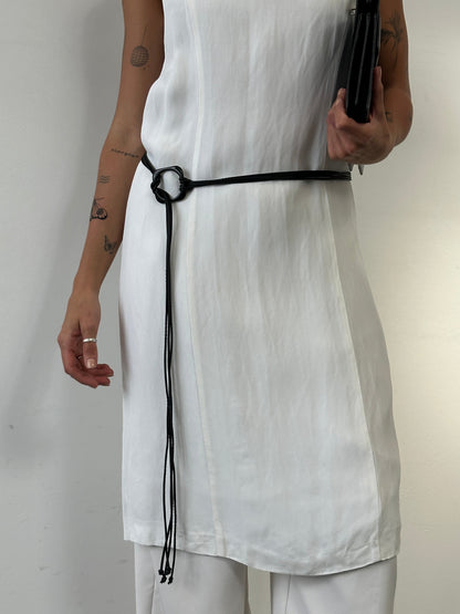 Vintage Faux Leather Rope Belt - One Size