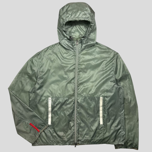 Prada Sport SS00 Transparent Jade Nylon Reflective Jacket - IT50