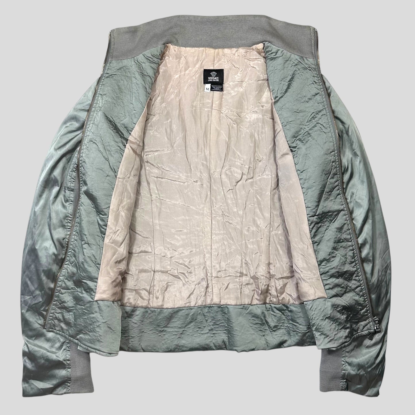 Versace 00’s VJC Astro Panelled Moto Bondage Jacket - M