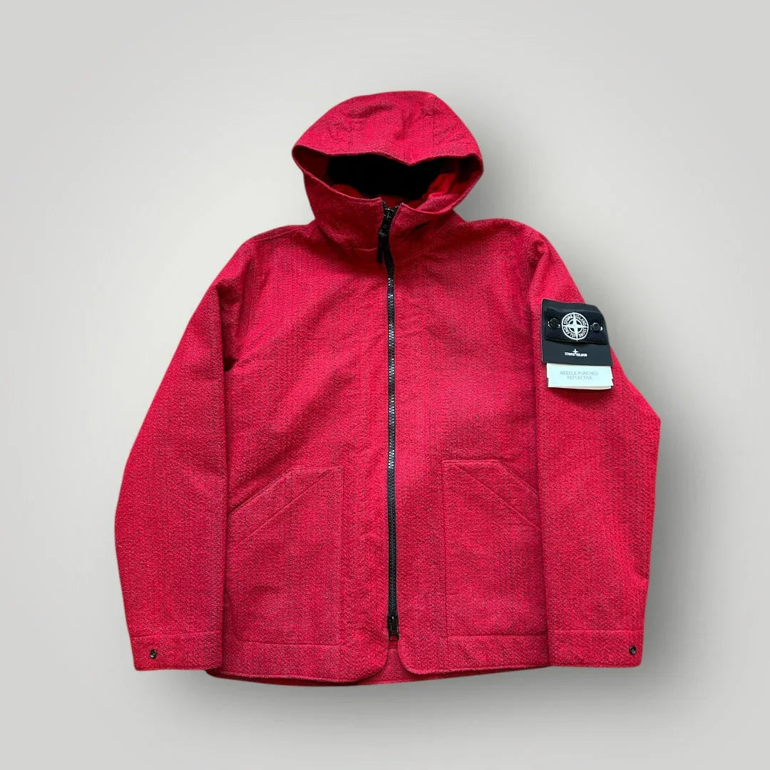 Stone Island AW/2022 Red Needle Punched Reflective Jacket M BNWT
