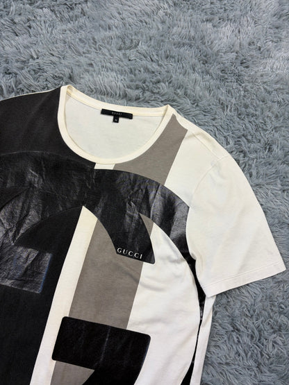 Gucci by Frida Giannini 2009 Giant GG Logo Colourblock T-Shirt - M | O/S, Multicoloured