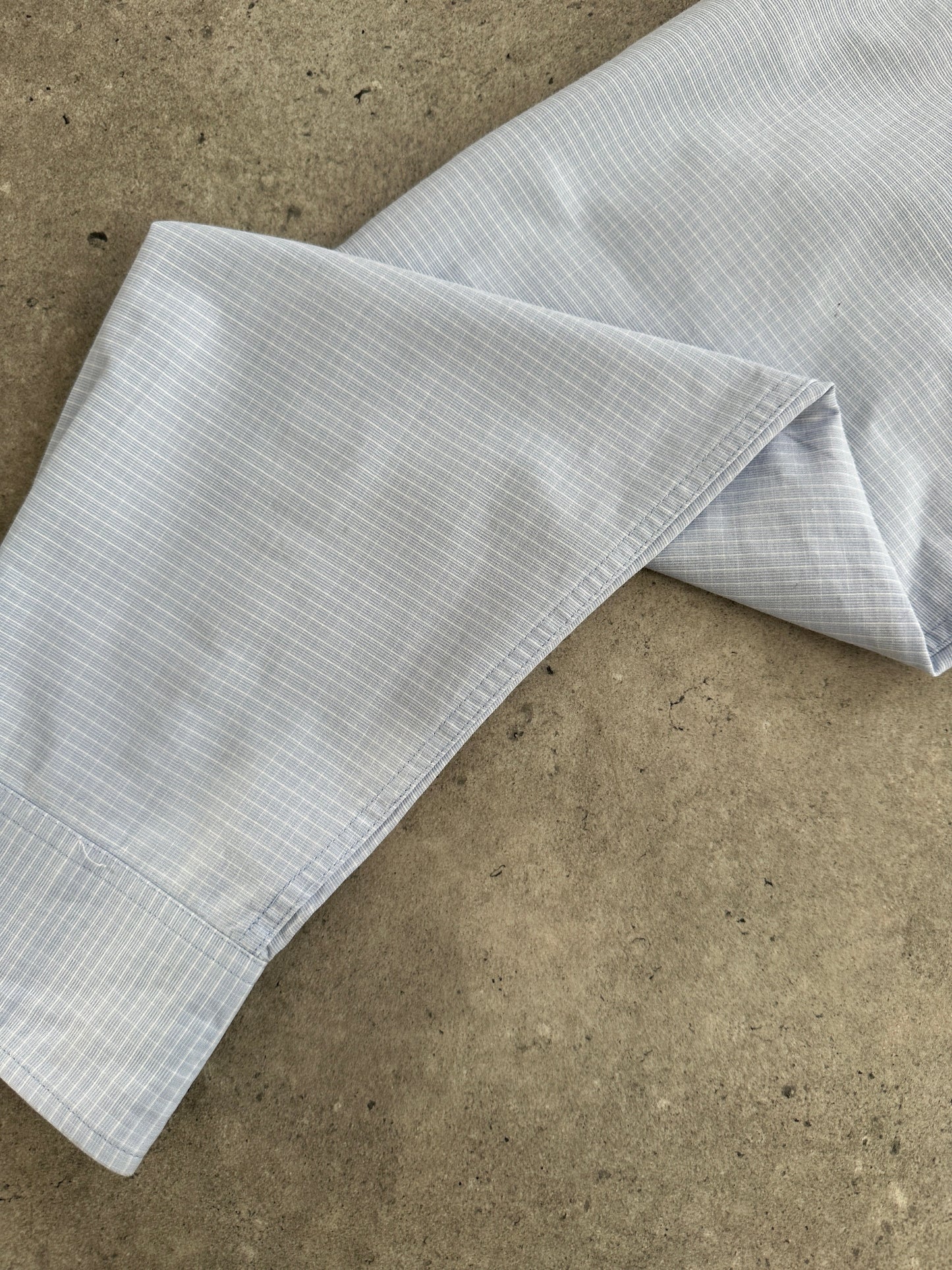 Yves Saint Laurent Pour Homme 1990s Cotton Check Logo Shirt - L