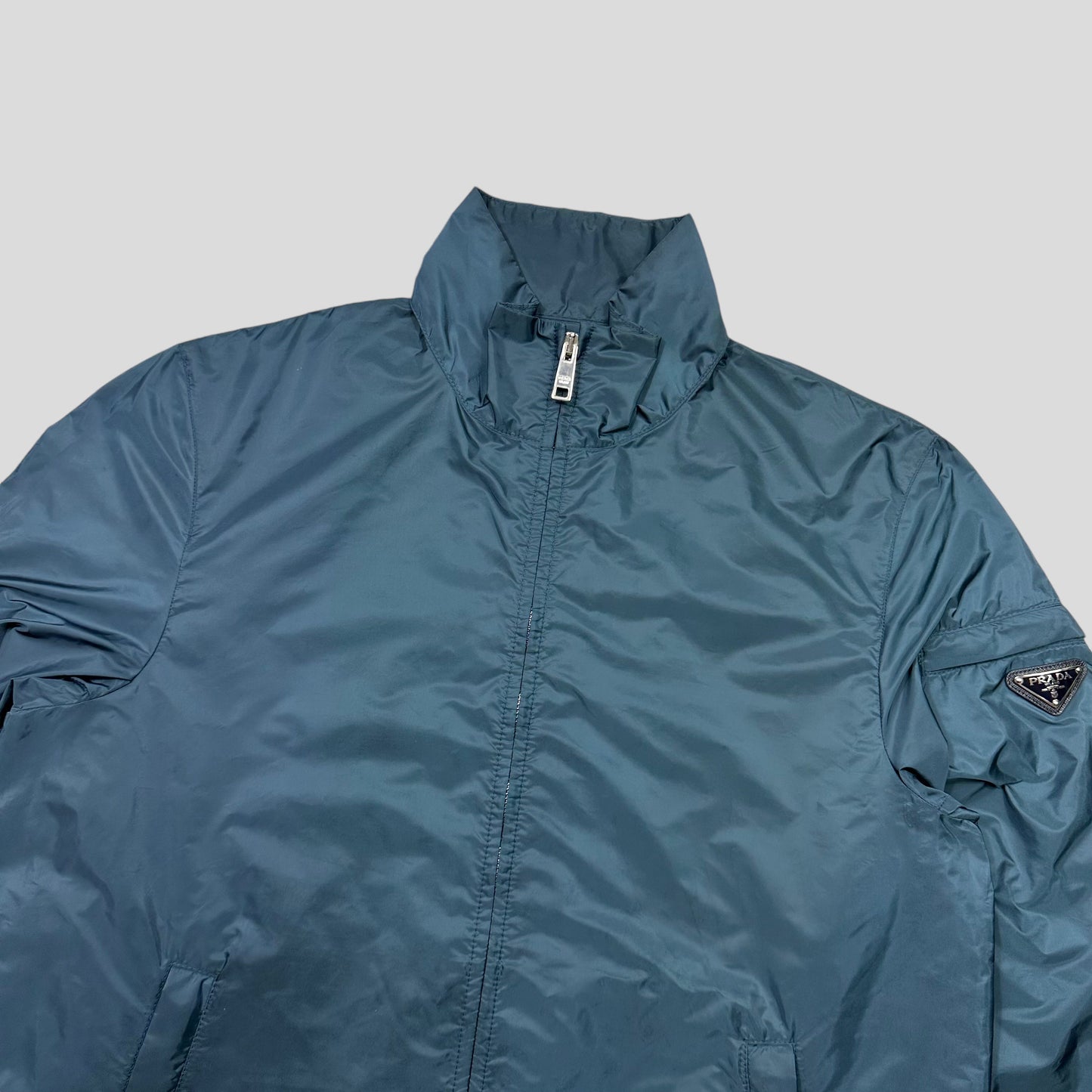 Prada Milano 2018 Metallic Teal Windbreaker - IT46 (M)